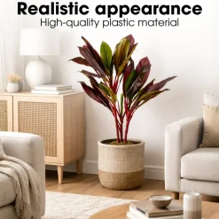 Mica Decorations Cordyline H90 X D70 Cm Rood