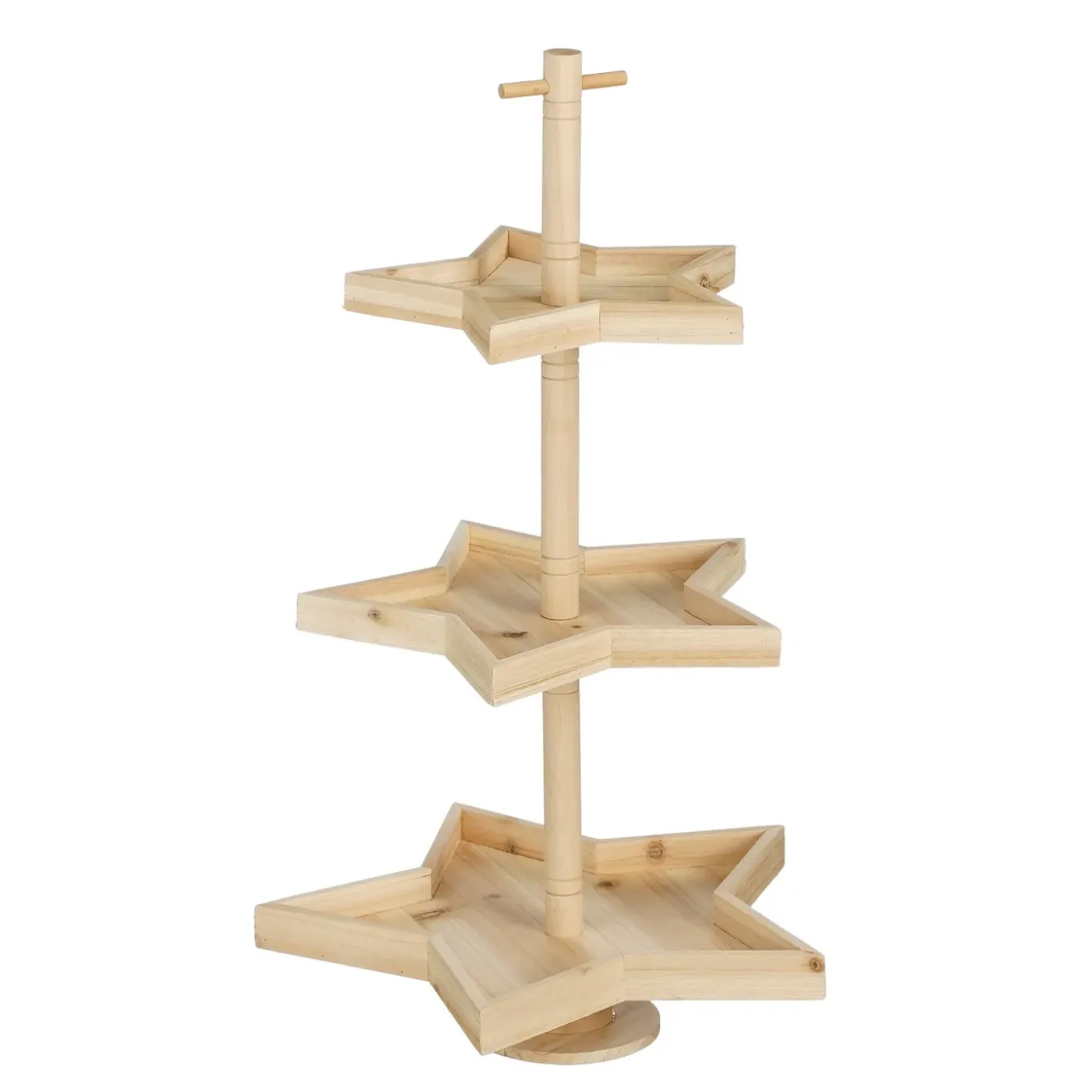 Mica Decorations Decoratie Etagere Bruin Fsc 100% - L30xb29xh52cm