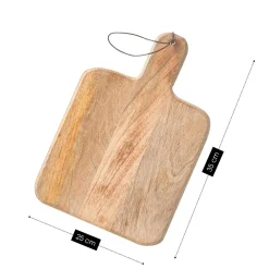 Mica Decorations Duko Snijplank Vierkant Bruin Fsc 100% - L35xb25xh1cm