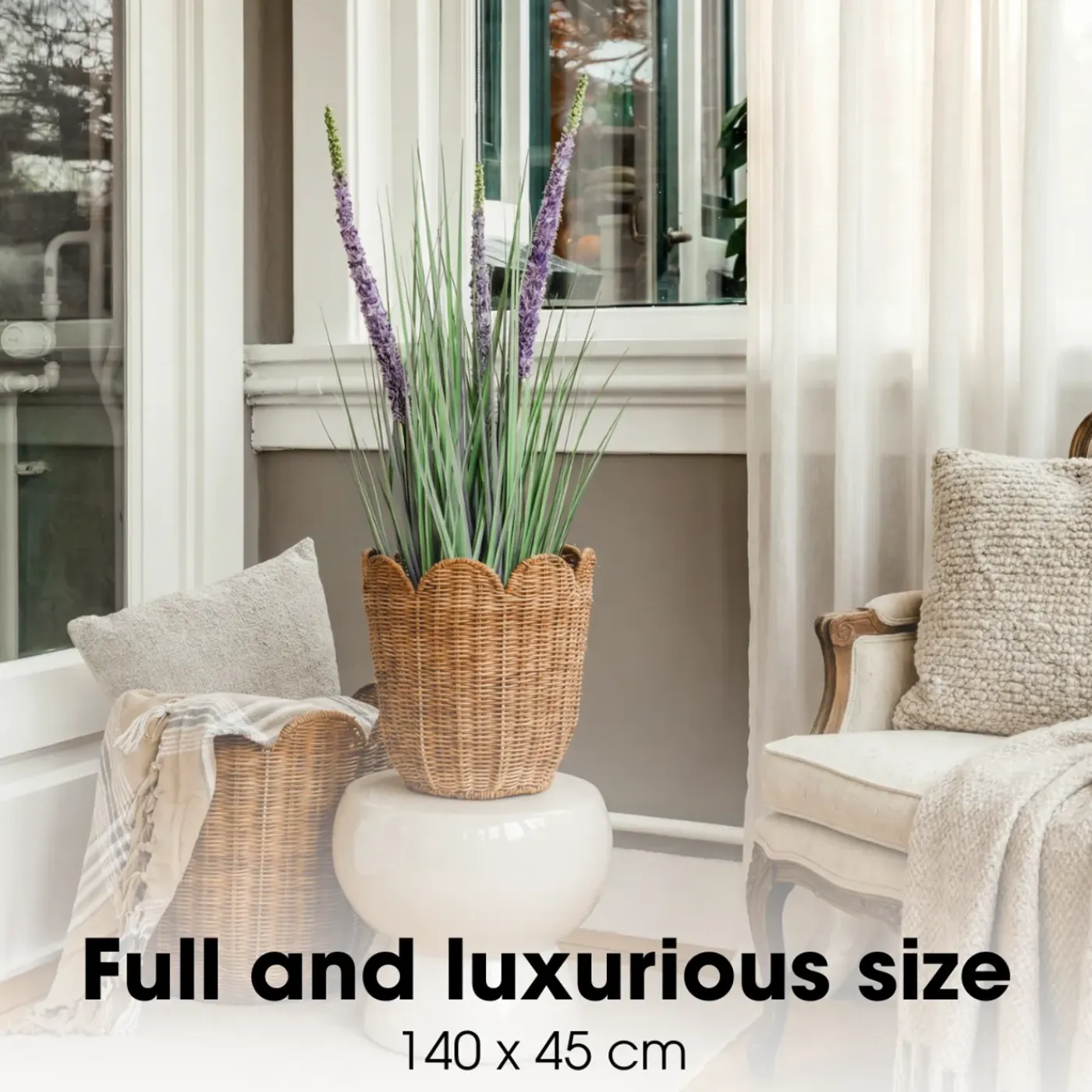 Mica Decorations Eremurus H140 X D45 Cm Groen Paars