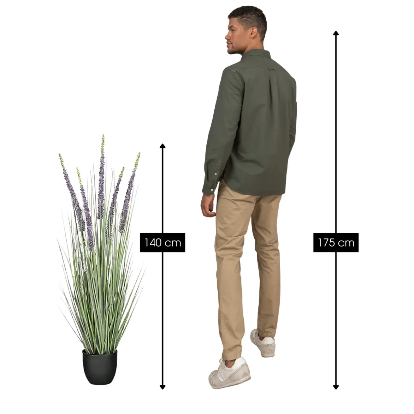 Mica Decorations Eremurus H140 X D45 Cm Groen Paars