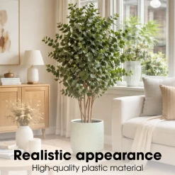 Mica Decorations Eucalyptusboom H140 X D75 Cm Groen