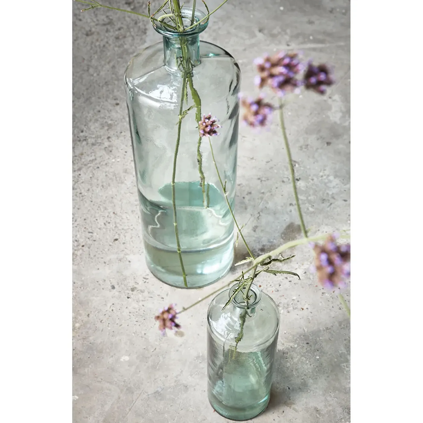 Mica Decorations Guan Fles Transparant - H40xd15cm