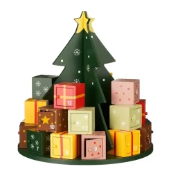 Mica Decorations Kerst Adventskalender 24 Vakjes H30xd27 -5cm