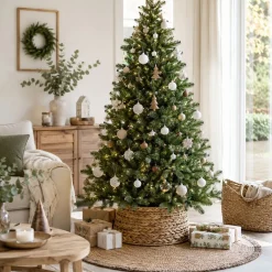 Mica Decorations Kerstboomrok Bruin Opvouwbaar - ↕26cm - Diam.58cm