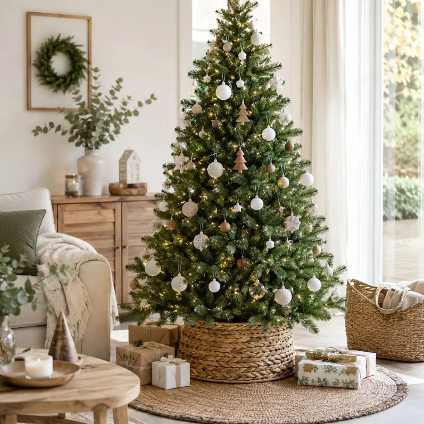 Mica Decorations Kerstboomrok Bruin Opvouwbaar - ↕26cm - Diam.58cm
