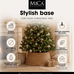 Mica Decorations Kerstboomrok H28 X D75 Cm Zeegras