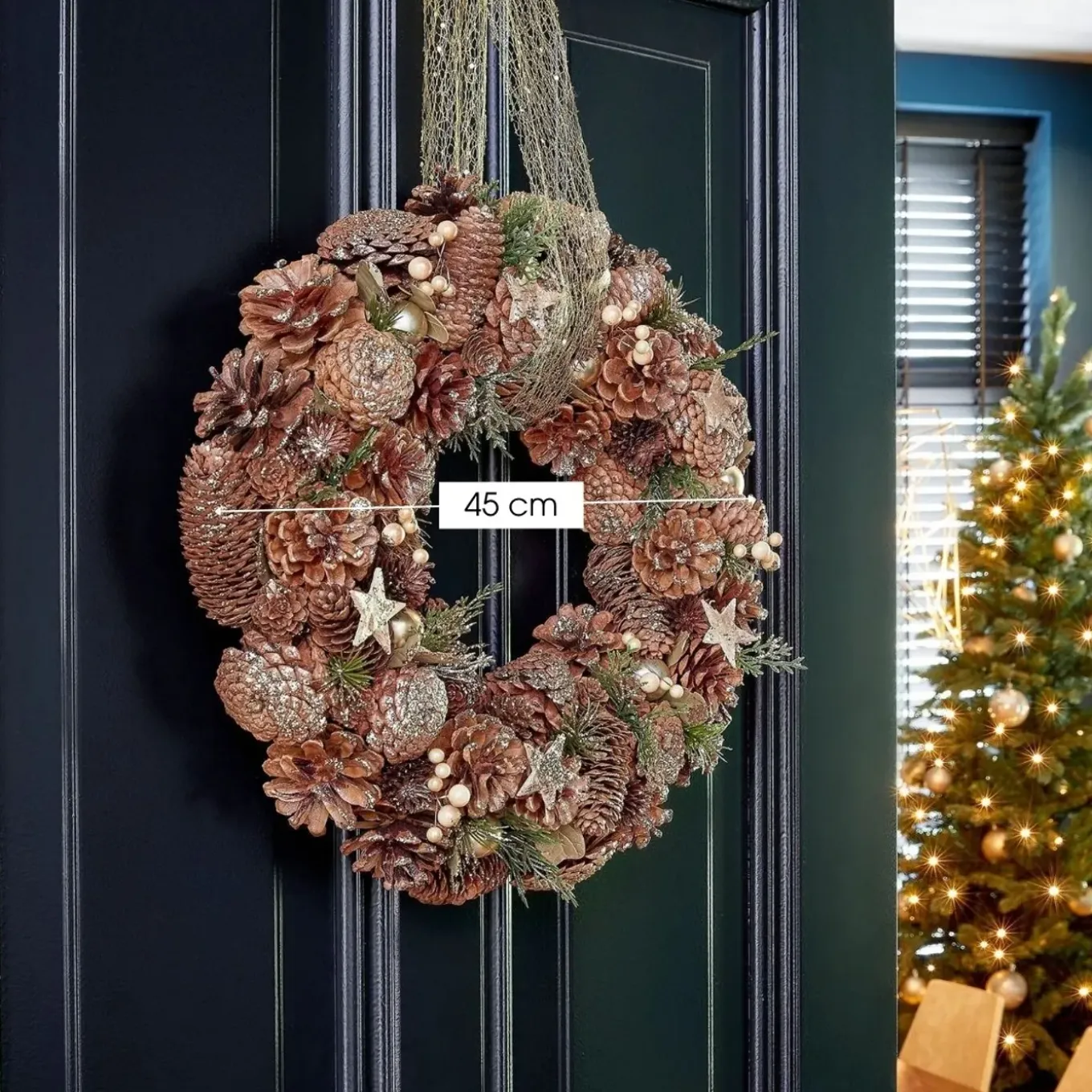 Mica Decorations Kerstkrans Brant H9 X D45 Cm