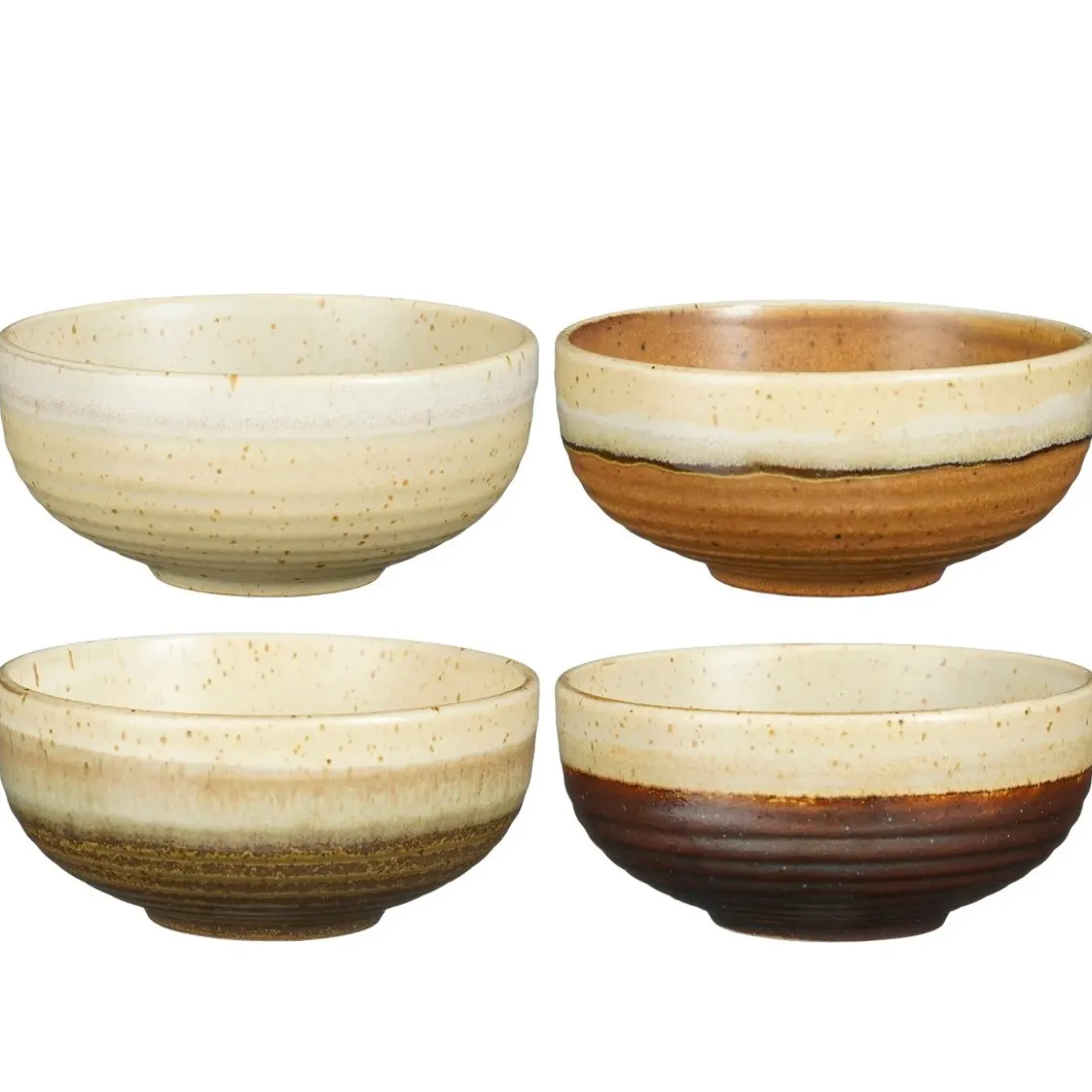 Mica Decorations Kommen Set 4 Stuks D11 X 5 -5 Cm