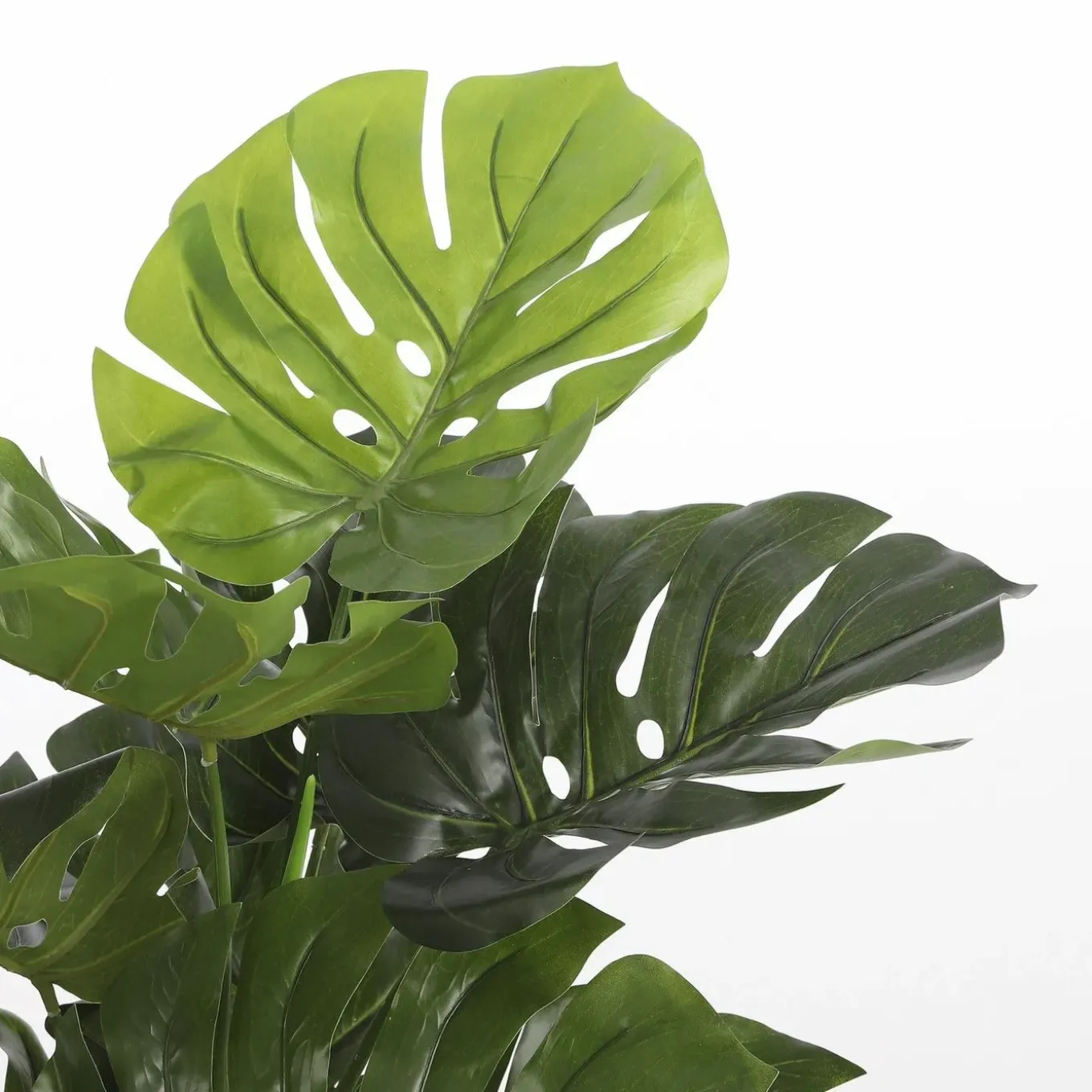 Mica Decorations Kunstplant Monstera/gatenplant - Groen - 100 Cm