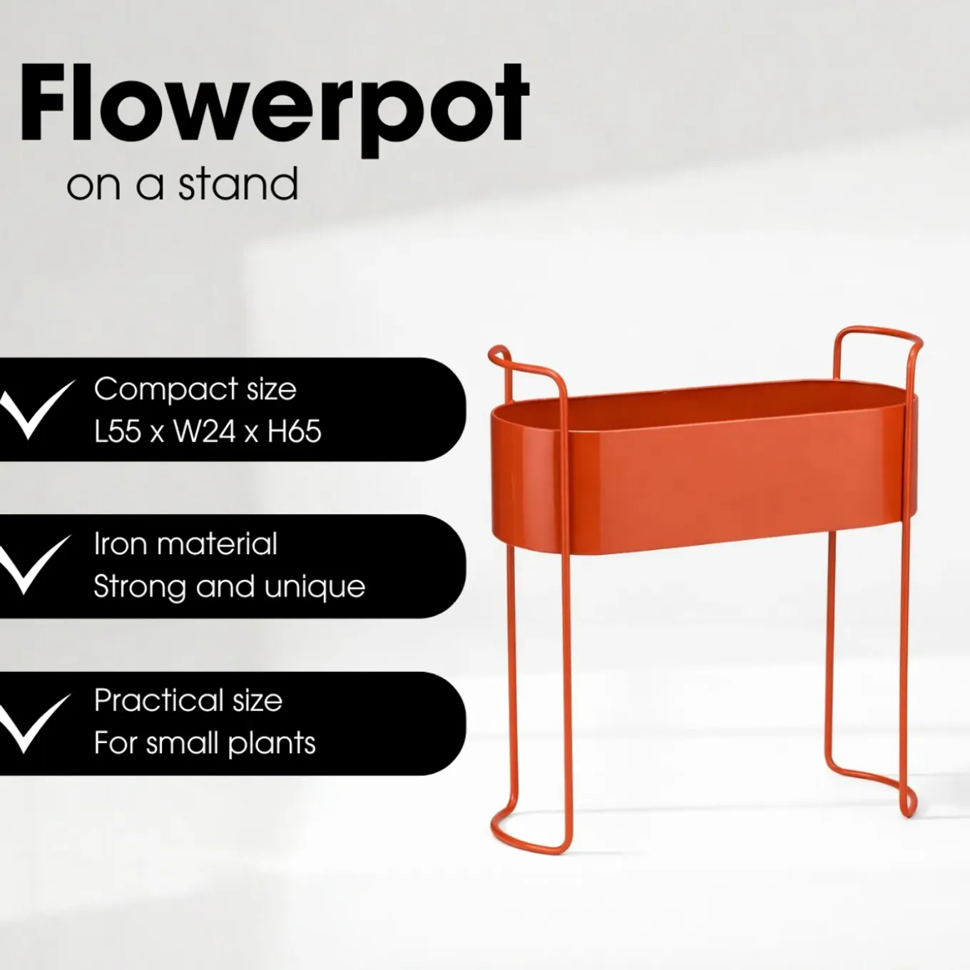 Mica Decorations Moritz Plantenstandaard – Rood