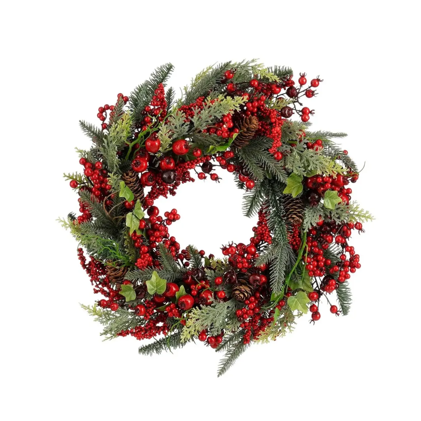 Mica Decorations Norah Krans Rood - H13xd50cm