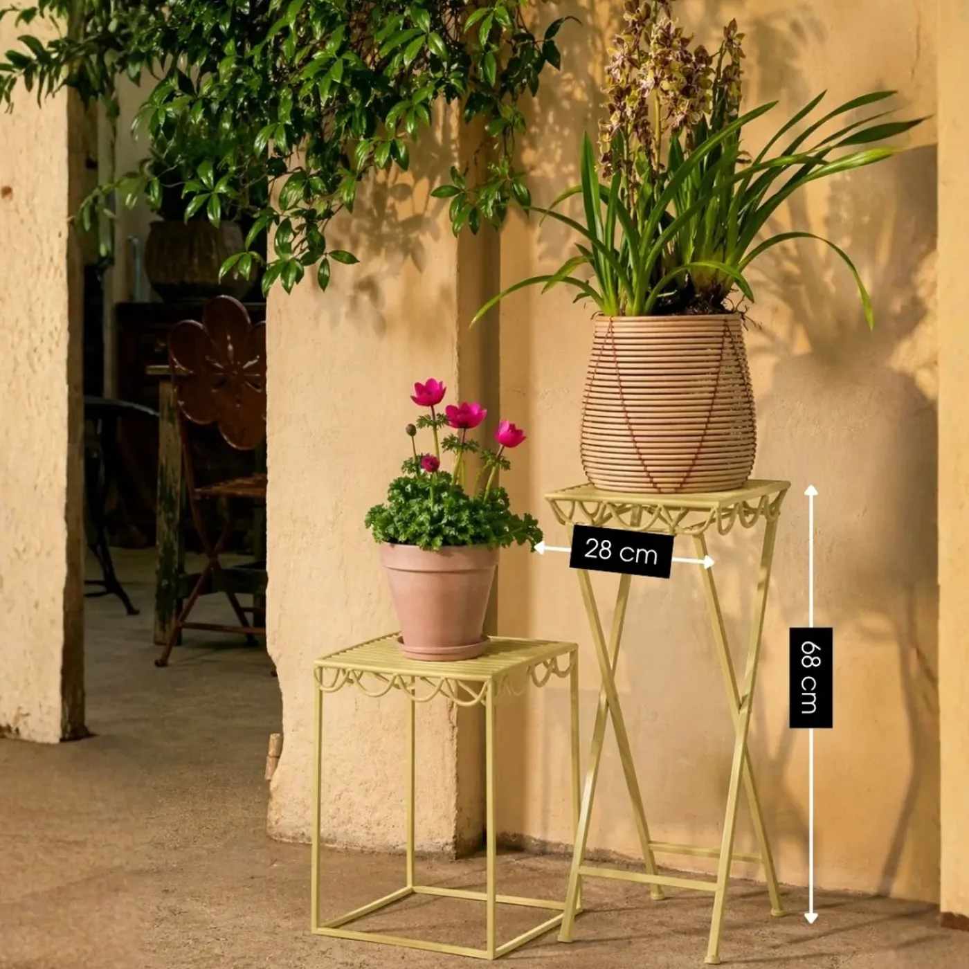 Mica Decorations Rosalie Plantentafel 68 X 28cm Lichtgroen