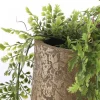 Mica Decorations Vaas - Keramiek Flakes Motief Goud - 17 X 35 Cm