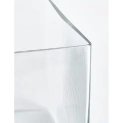 Mica Decorations Vaas - Vierkant - Glas - 20 Cm