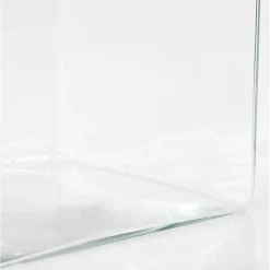 Mica Decorations Vaas - Vierkant - Glas - 20 Cm