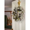 Mica Decorations Vesper Krans Zwart - H13xd50cm