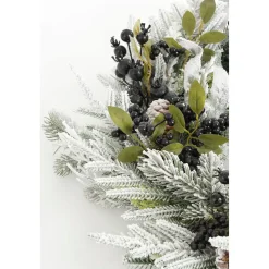Mica Decorations Vesper Krans Zwart - H13xd50cm