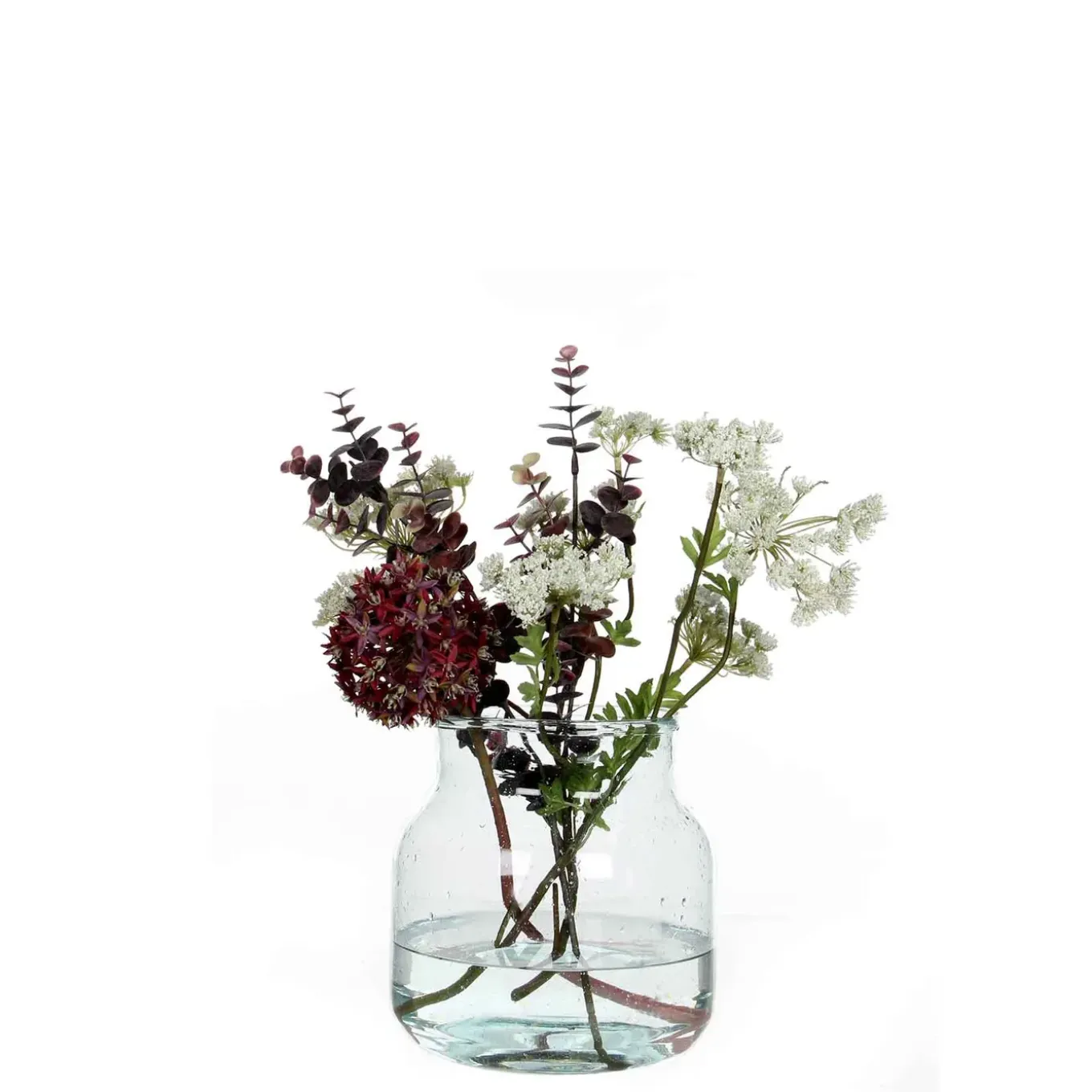 Mica Decorations Vienne Vaas Transparant - H20xd21cm