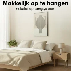 Mica Decorations Mica Wanddecoratie Zwart 90x60 Cm