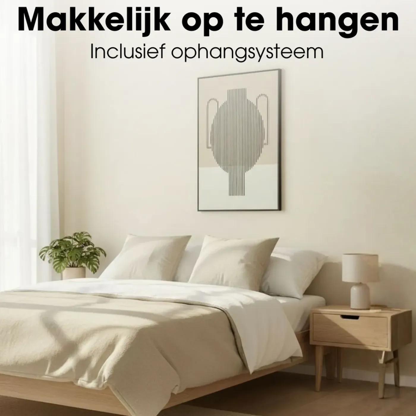 Mica Decorations Mica Wanddecoratie Zwart 90x60 Cm