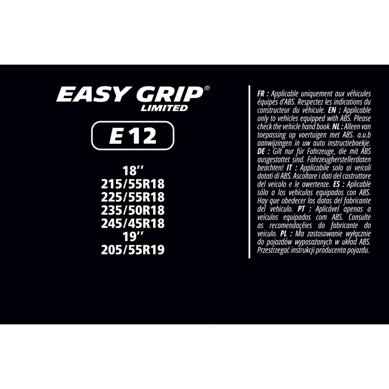 Michelin Easy Grip Limited Sneeuwkettingen - Eg-e12
