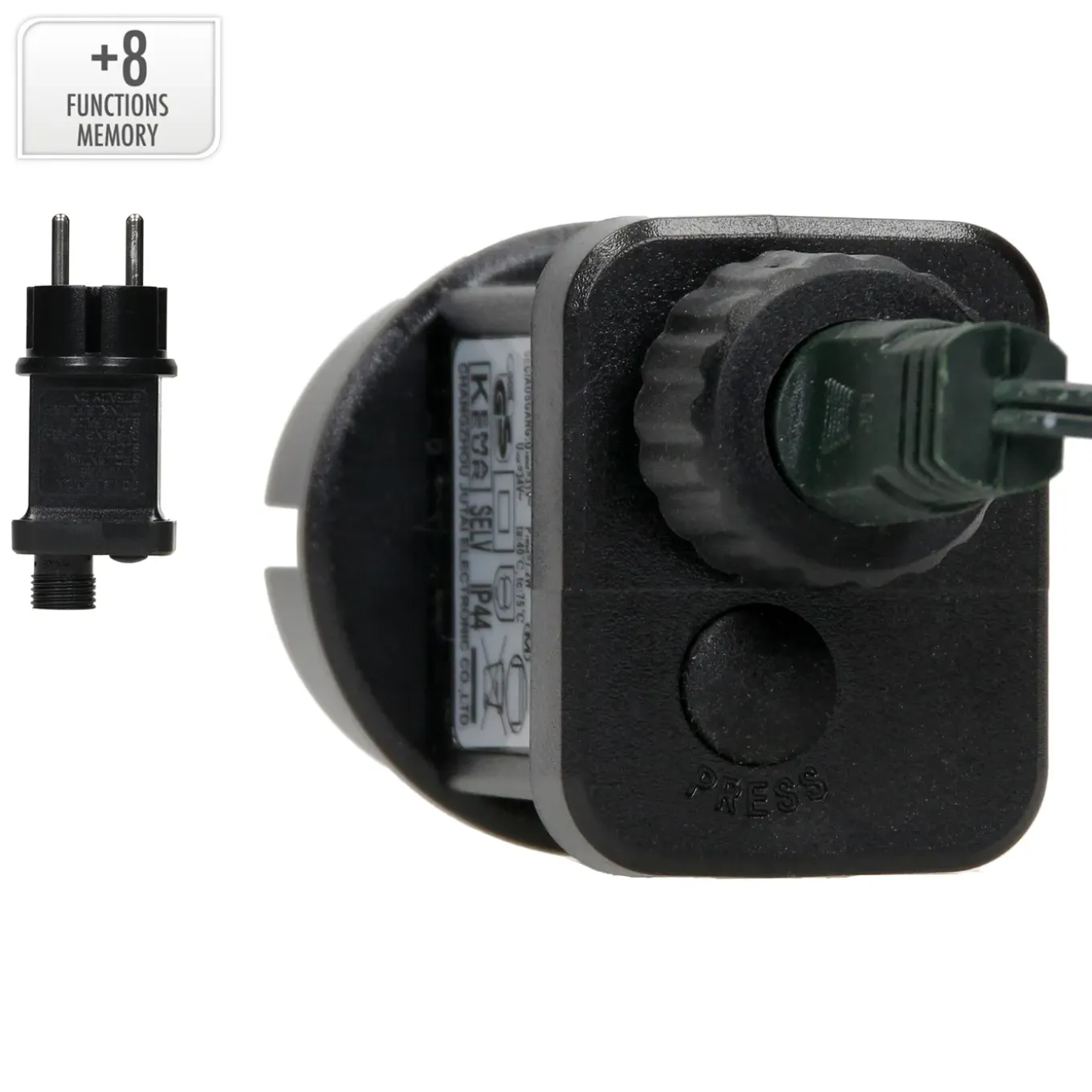 Micro Clusterverlichting - 16 M - 800 Koud Witte Ledlampjes - 8 Functies