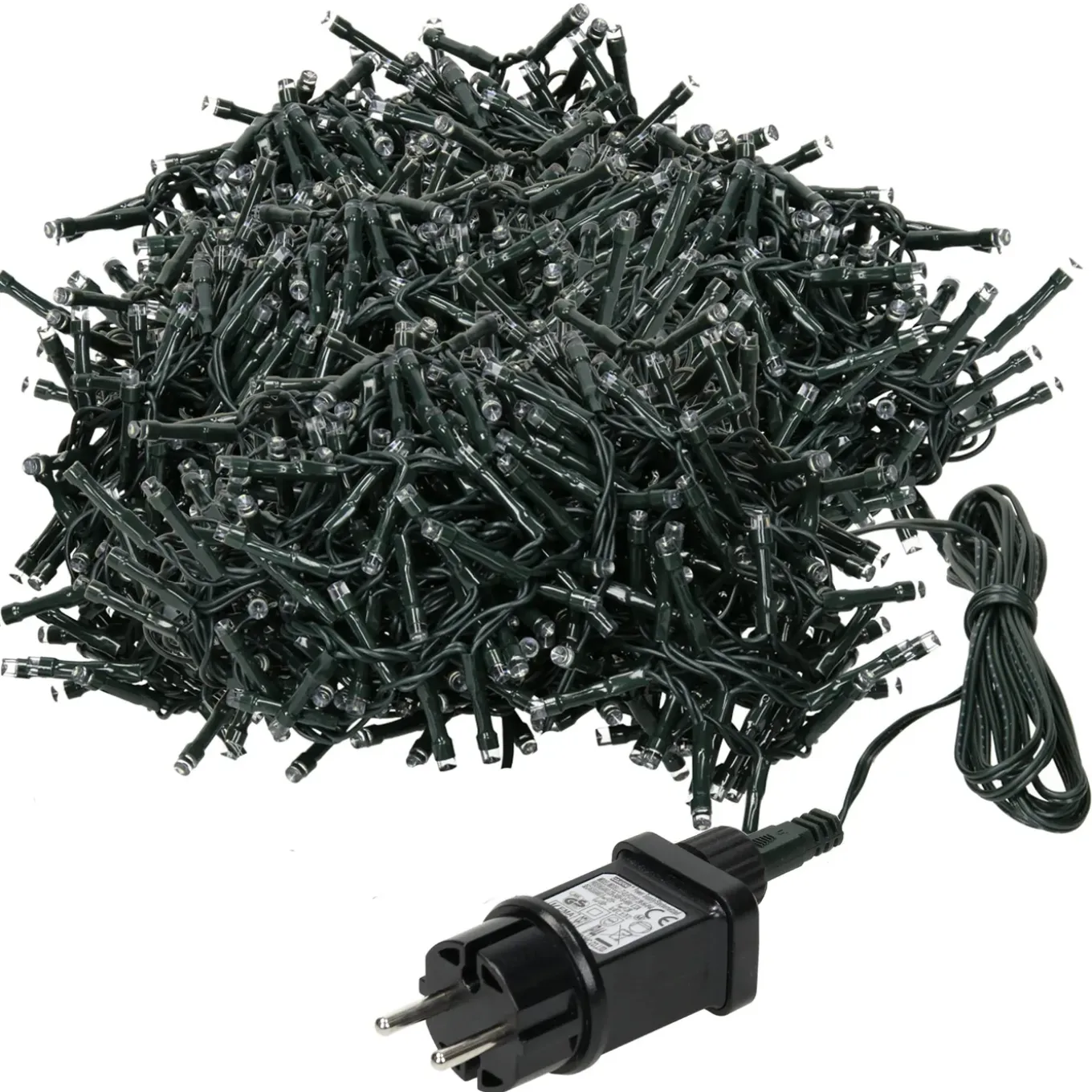 Micro Clusterverlichting - 16 M - 800 Koud Witte Ledlampjes - 8 Functies