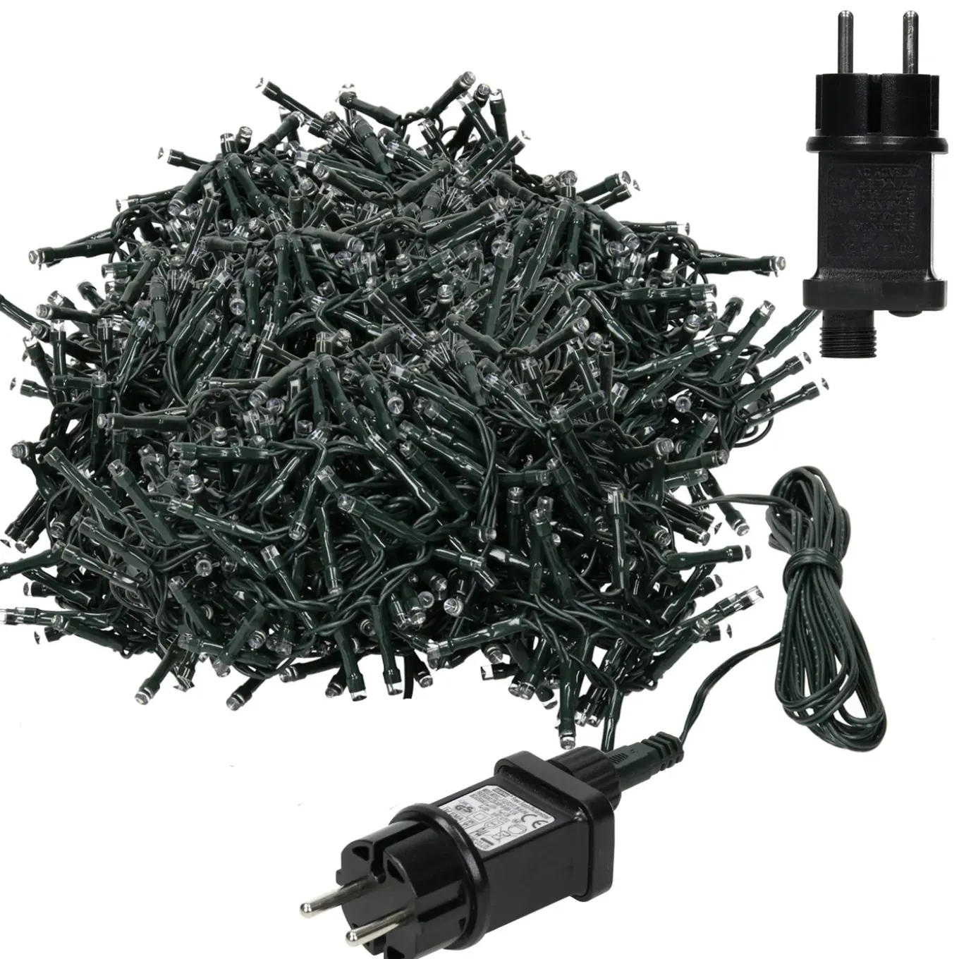 Micro Clusterverlichting - 16 M - 800 Koud Witte Ledlampjes - 8 Functies