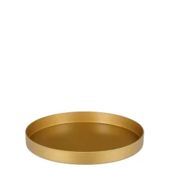 Overig Mila Decoratiebord - Gerecycled Plastic - Goud - D 27cm