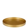 Mila Decoratiebord - Gerecycled Plastic - Goud - D 32cm