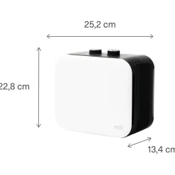 Mill Cus1800mecw - Ventilatorkachel (zonder Voet) (wit) - 1800 Watt - Voor Ruimtes Tot 30m²