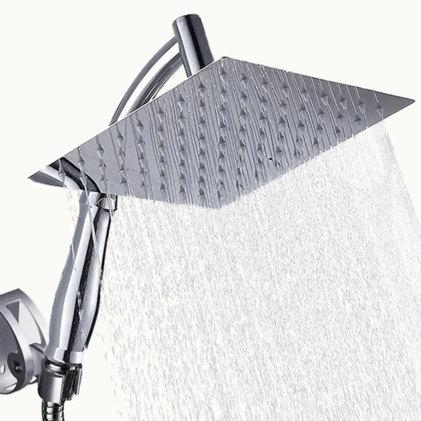 Milton Accessories Milton Regendouchekop Xl Deluxe - 28 Cm - Chrome - Douchekop Met Slang En Houder