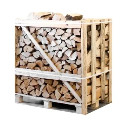 Mix Hardhout - Halve Pallet Ovengedroogd Gekloofd Berken/essen Haardhout Mix 25cm