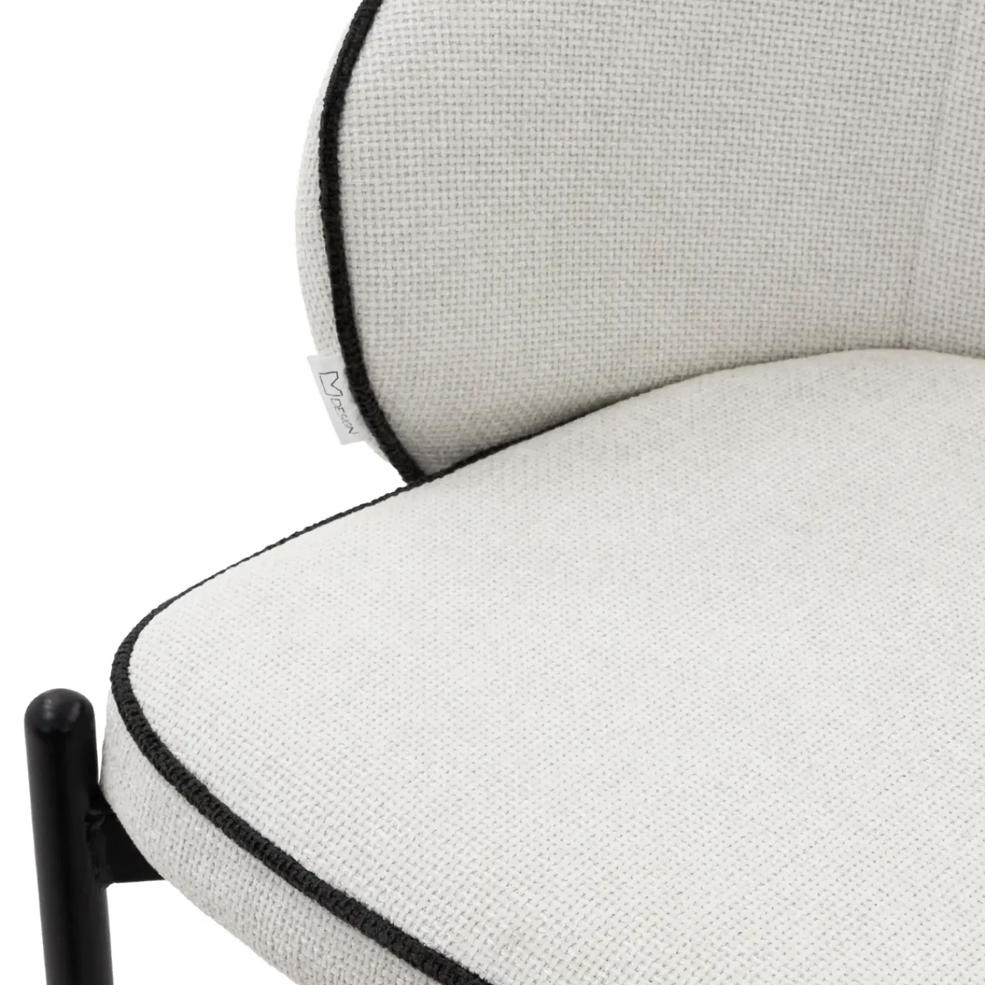 ML-Design Barkrukken Set Van 4 Beige 76 Cm Stoffen Barstoelen Met Rugleuning Voor Bar