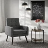 ML-Design - Fauteuil Stoel- Antraciet - Gevlochten Bekleding Stalen Frame 150kg Voor Relax