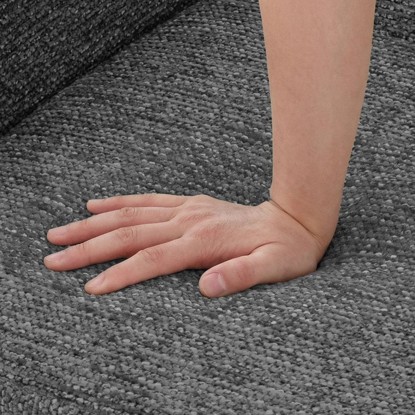 ML-Design - Fauteuil Stoel- Antraciet - Gevlochten Bekleding Stalen Frame 150kg Voor Relax