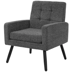 ML-Design - Fauteuil Stoel- Antraciet - Gevlochten Bekleding Stalen Frame 150kg Voor Relax