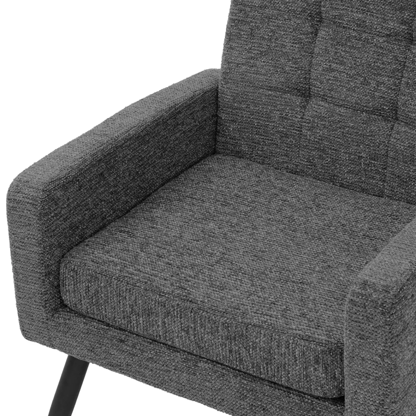 ML-Design - Fauteuil Stoel- Antraciet - Gevlochten Bekleding Stalen Frame 150kg Voor Relax
