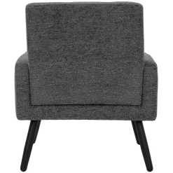 ML-Design - Fauteuil Stoel- Antraciet - Gevlochten Bekleding Stalen Frame 150kg Voor Relax