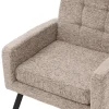 ML-Design - Fauteuil Stoel - Bruin - Gevlochten Bekleding Stalen Frame 150 Kg Voor Relax