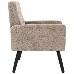 ML-Design - Fauteuil Stoel - Bruin - Gevlochten Bekleding Stalen Frame 150 Kg Voor Relax