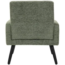 ML-Design - Fauteuil Stoel - Groen - Gevlochten Bekleding Stalen Frame 150 Kg Voor Relax