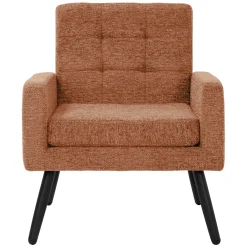 Ml-design - Fauteuil Stoel - Rood - Gevlochten Bekleding Stalen Frame 150 Kg Voor Relax