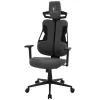 Ml-design Gamingstoel Ergonomische Stof Grijs Met 3d Armleuningen Hoofdsteun Lendensteun