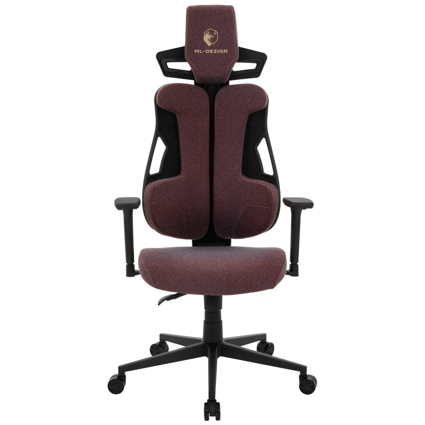 ML-Design Gaming Stoel Ergonomische Stof Rood Met 3d Armleuningen Hoofdsteun Lendensteun