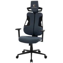 ML-Design Gamingstoel Ergonomische Stof Blauw Met 3d Armleuningen Hoofdsteun Lendensteun