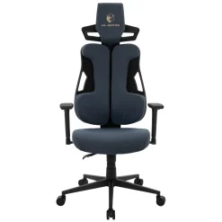 ML-Design Gamingstoel Ergonomische Stof Blauw Met 3d Armleuningen Hoofdsteun Lendensteun