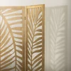 Ml-design Kamerscherm Fukuoka 3-delig 170x121cm Naturel Hout Opvouwbaar Vrijstaand Binnen
