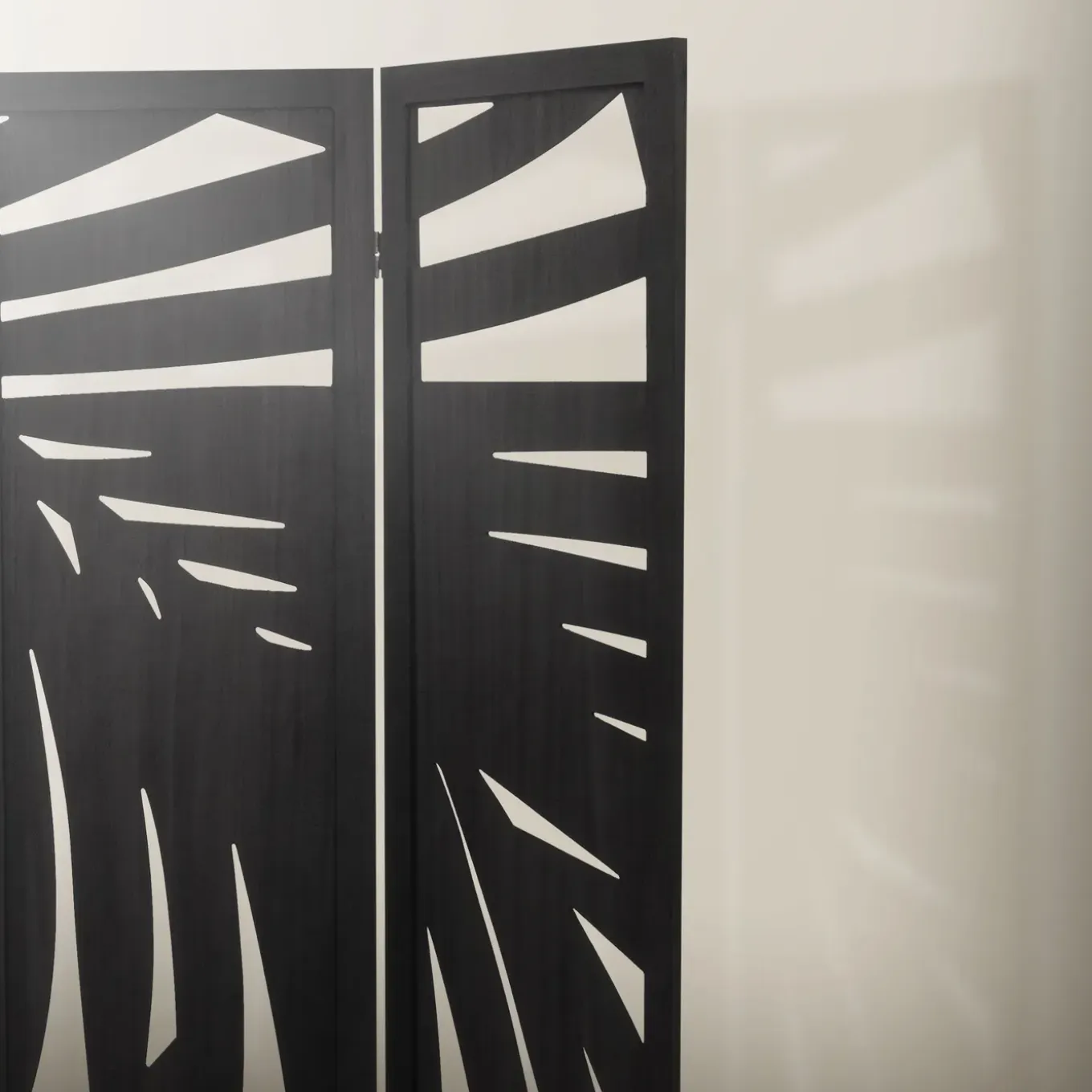 Ml-design Kamerscherm Sapporo 3-delig 170x121cm Zwart Hout Opvouwbaar Vrijstaand Binnen